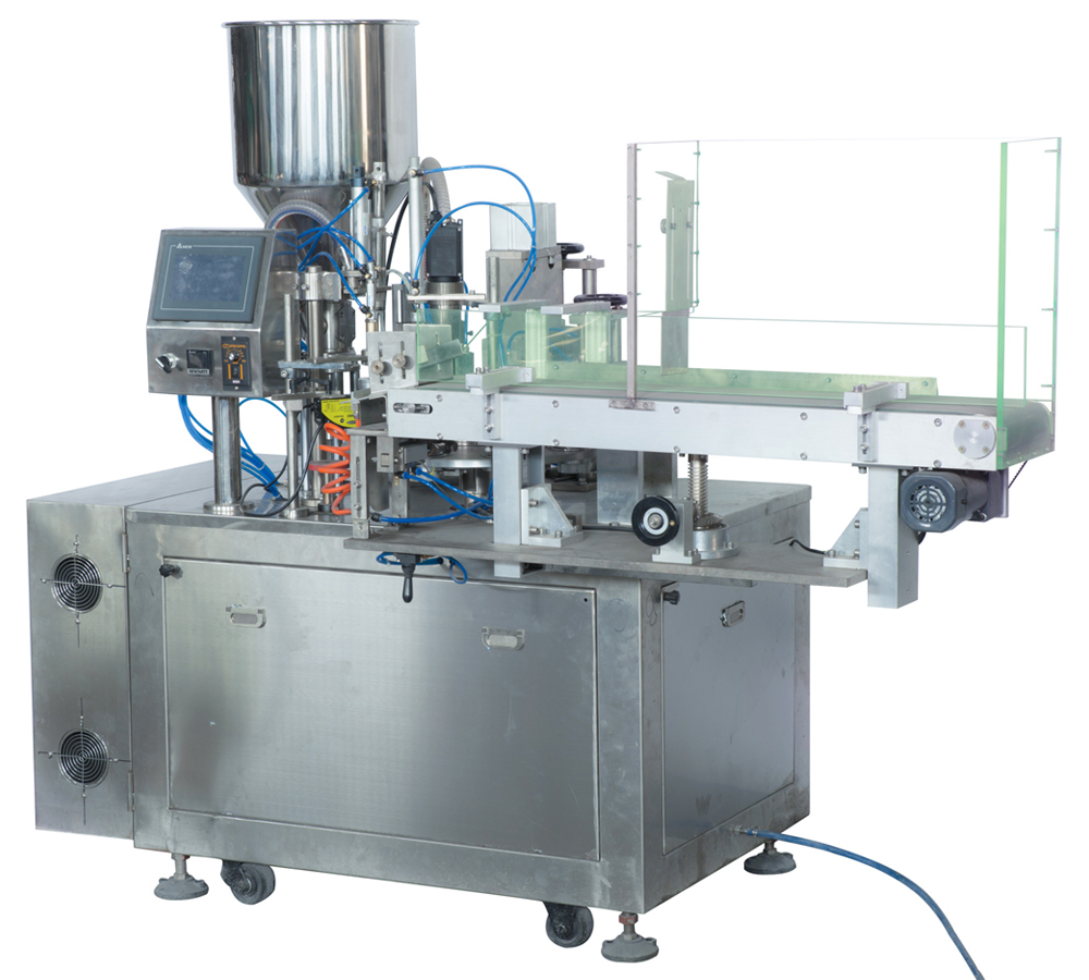 Toothpaste filling and sealing machine